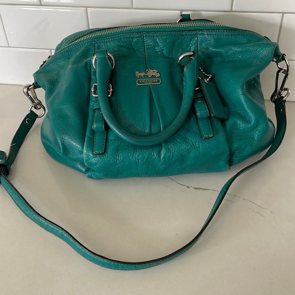 Green Coach purse